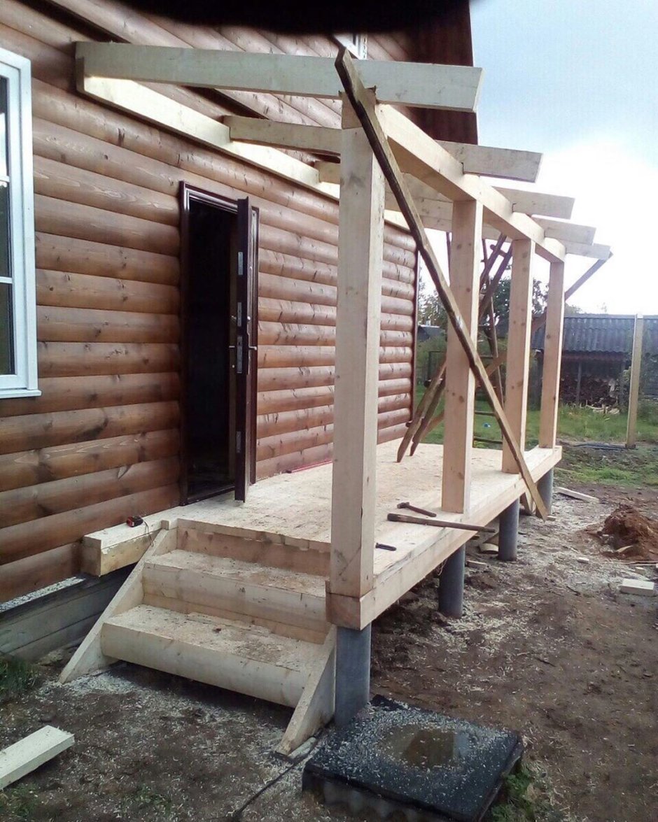 Пристройка крыльца к дому своими руками