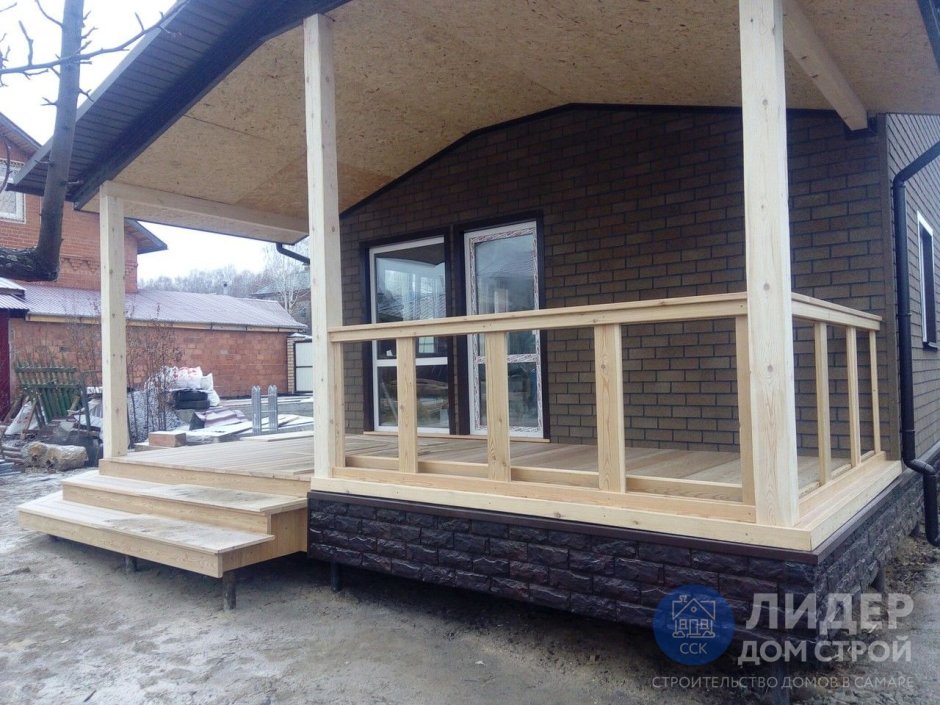 Крыльцо каркасного дома