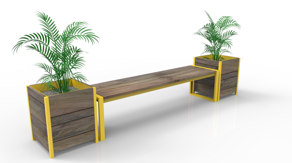 Обувница скамья в прихожую в стиле лофт