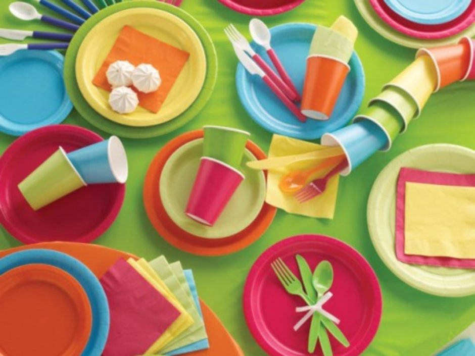 Сервировка одноразовой посудой