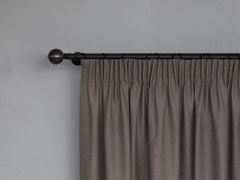 Черный карниз для штор