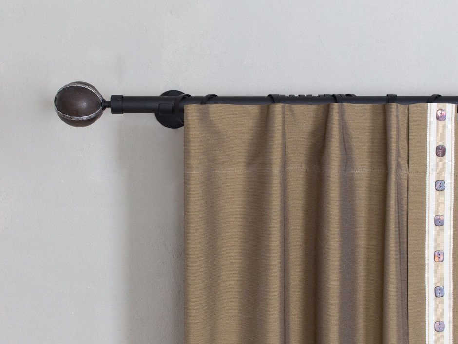 Шторы на крючках на круглый карниз без колец