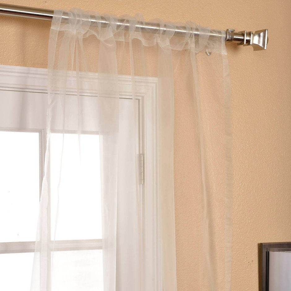 Тюль на трубе