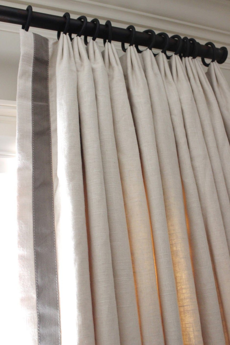 Ручная складка на шторах