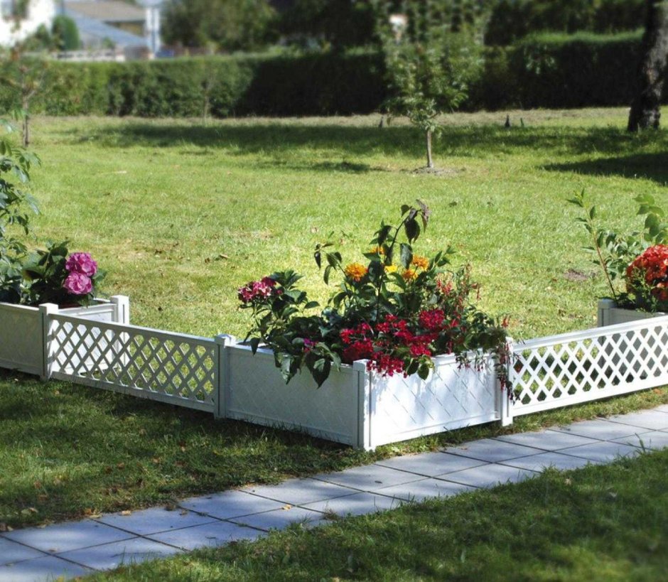 Красивые заборчики для клумб