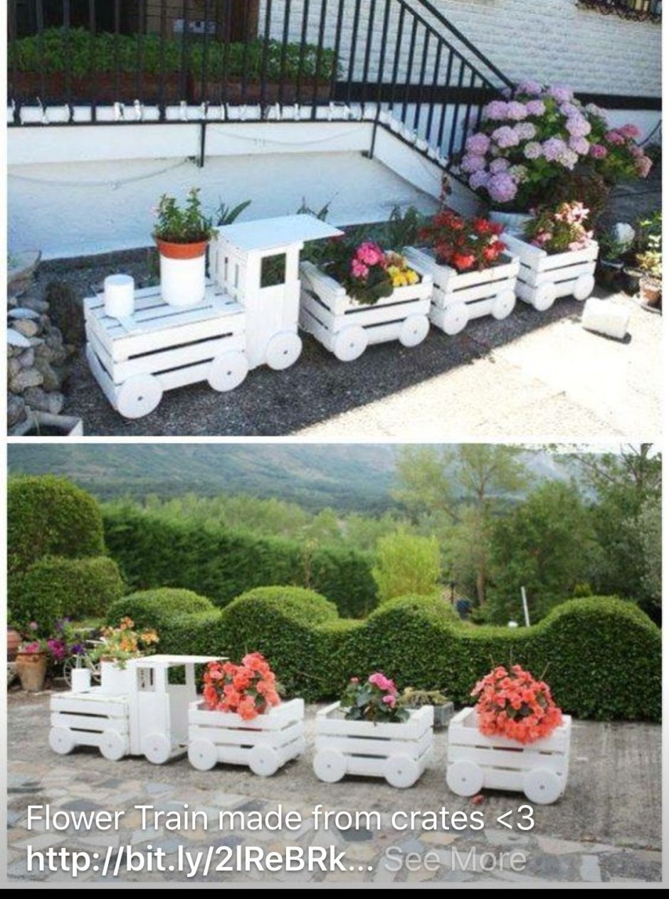 Пластиковые бутылки в огороде