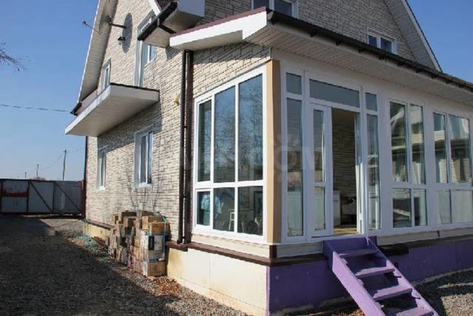 Стеклянная веранда к дому