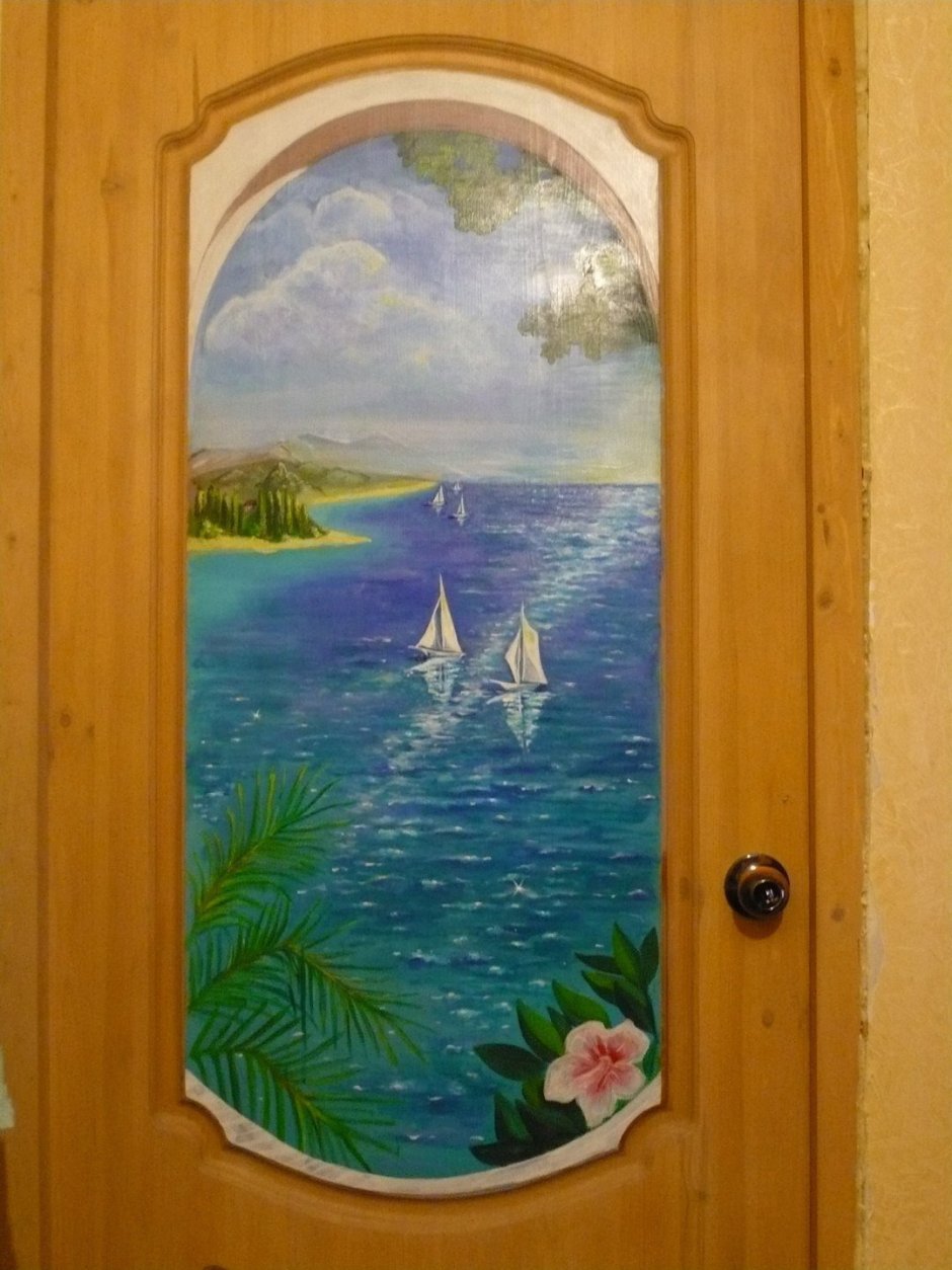 Художественная роспись дверей