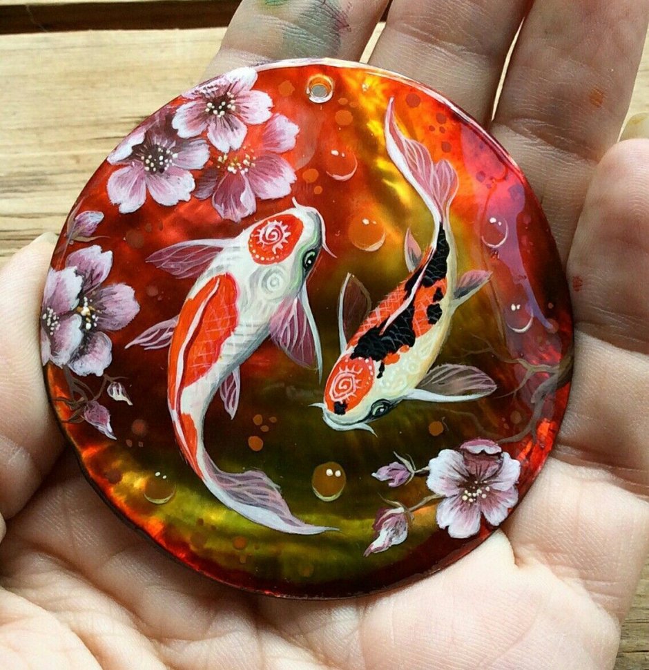 Художественная роспись камней