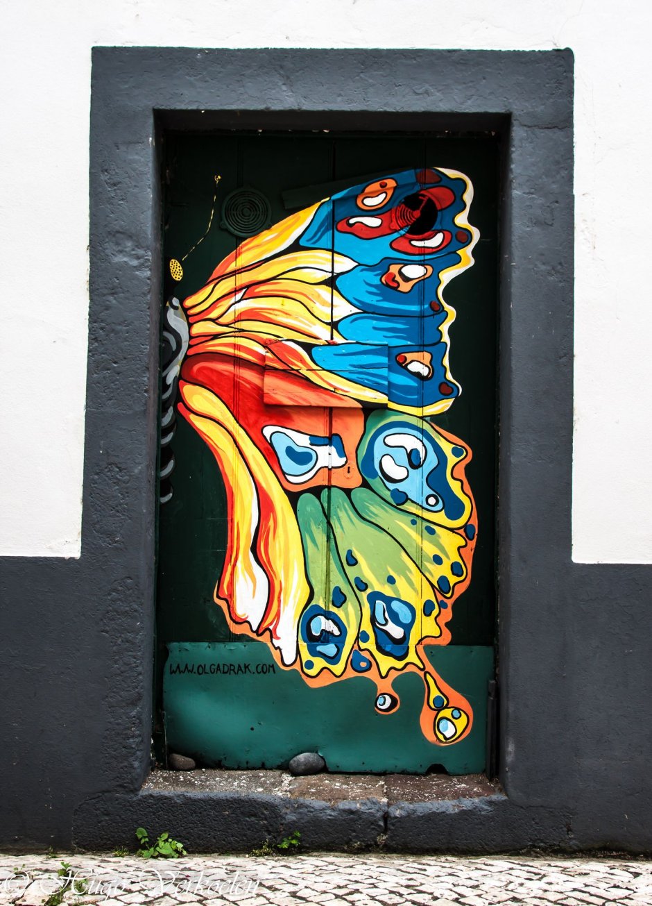 Разрисованная дверь