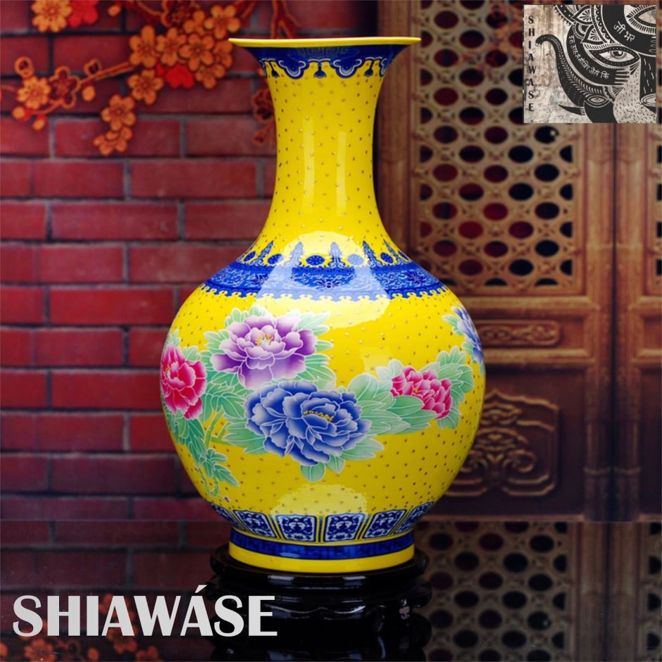 Hand painted decoration фарфоровая ваза