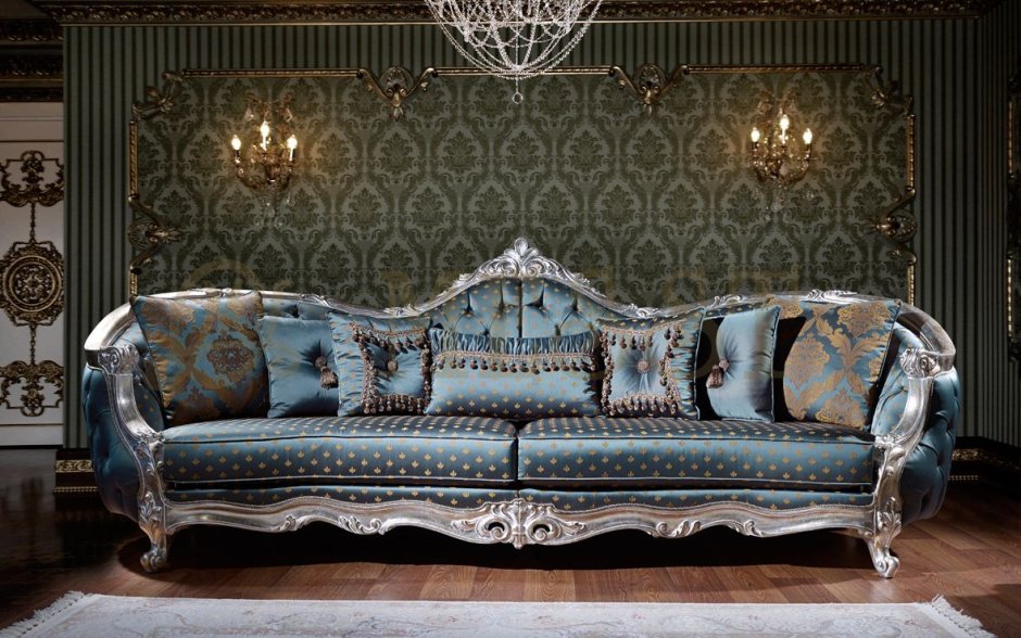 Мягкая мебель Барокко бирюза