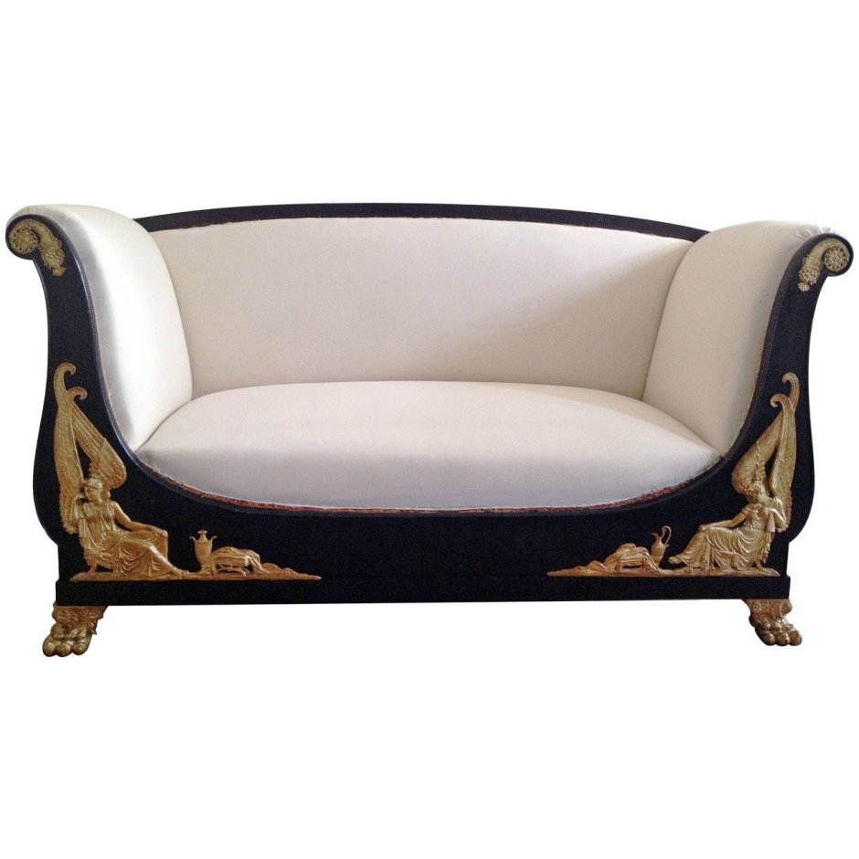 Черная мебель рококо