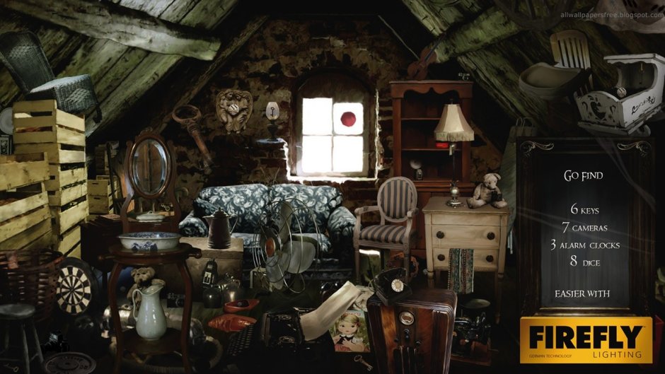 Старинные вещи на чердаке