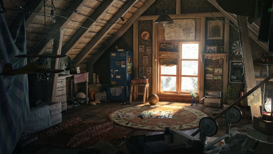 Старинные вещи на чердаке