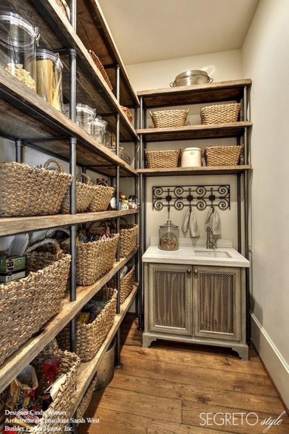 Кладовая в деревенском стиле интерьер