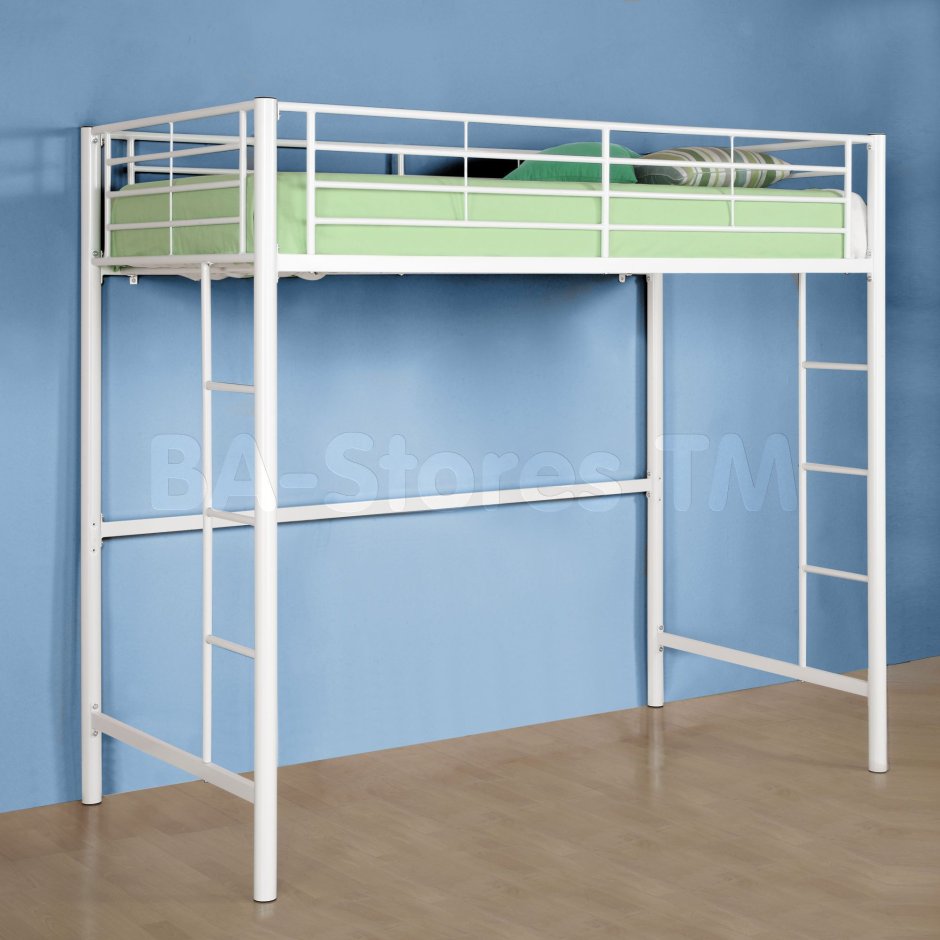 Кровать чердак из металла