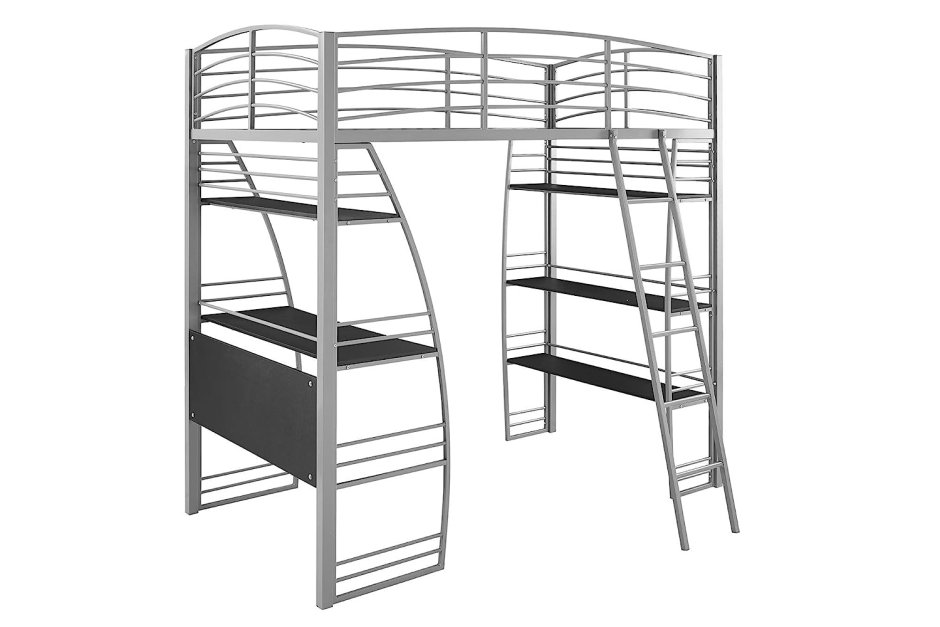 Кровать чердак с лестницей сбоку