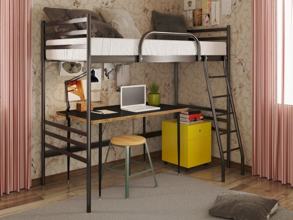 Кровать икеа металлическая второй ярус