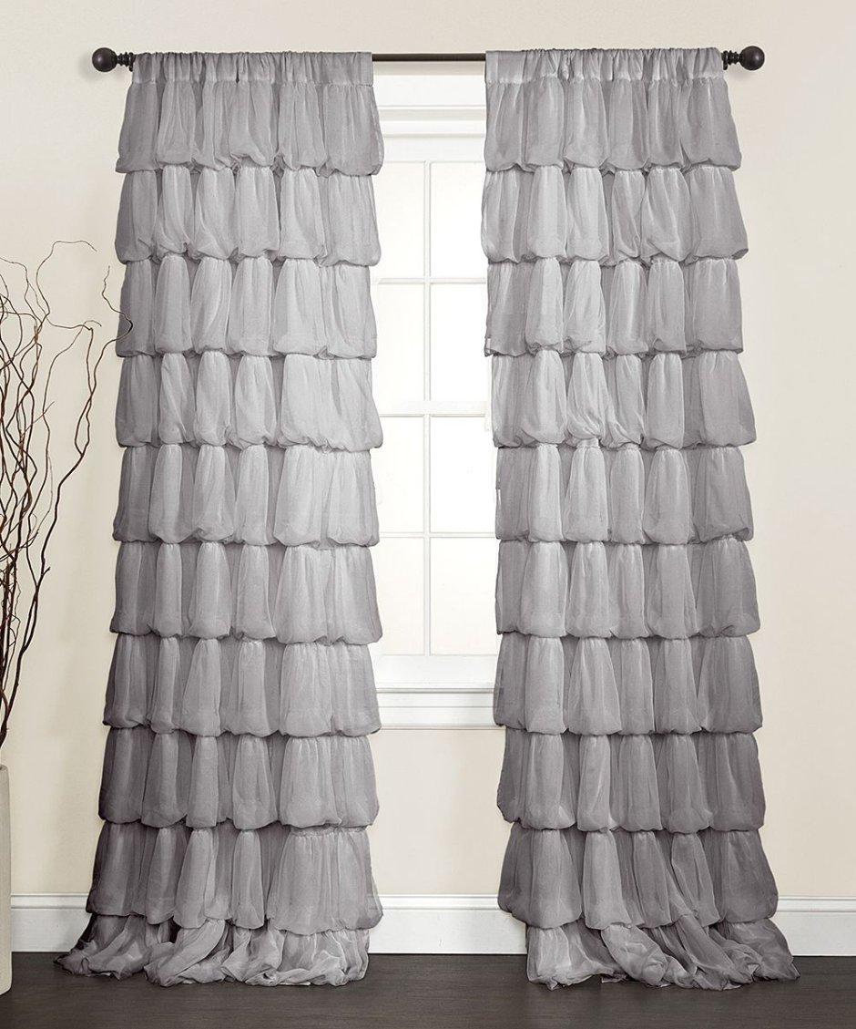 Шторы с рюшами