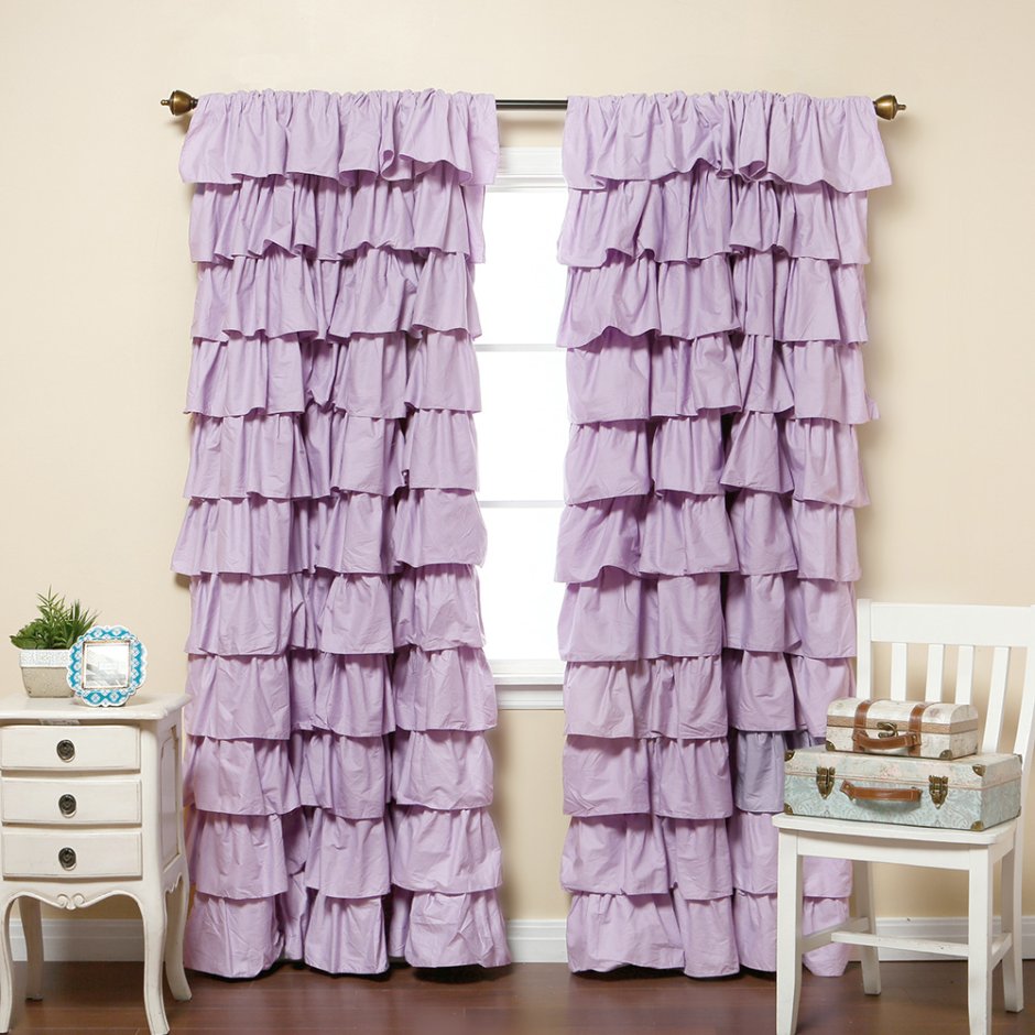 Шторы с воланами