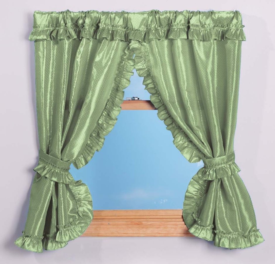 Шторы с рюшами и оборками