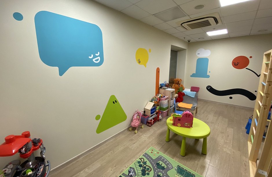 Интерьер стен в детском саду