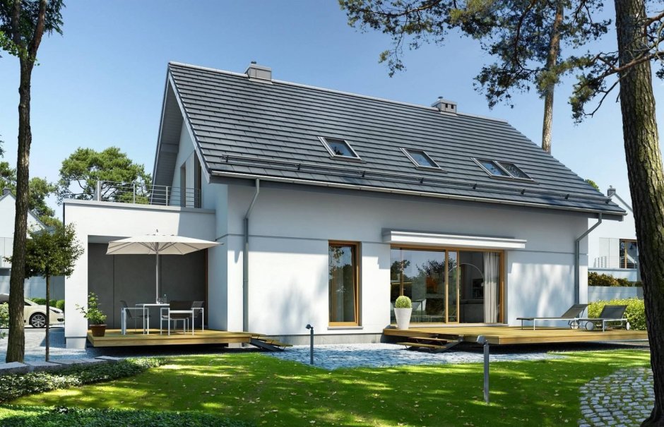 Современная отделка фасада