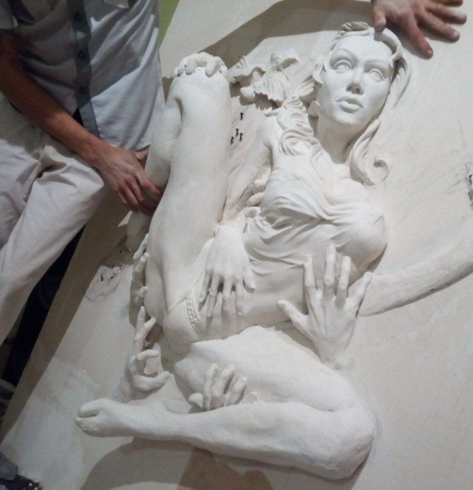 Ботанический барельеф мастер класс Марианна Макарова