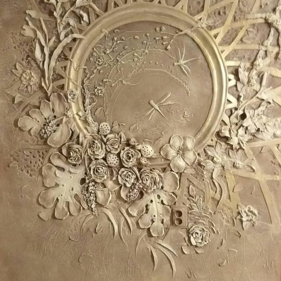 Ботанический барельеф мастер класс Марианна Макарова