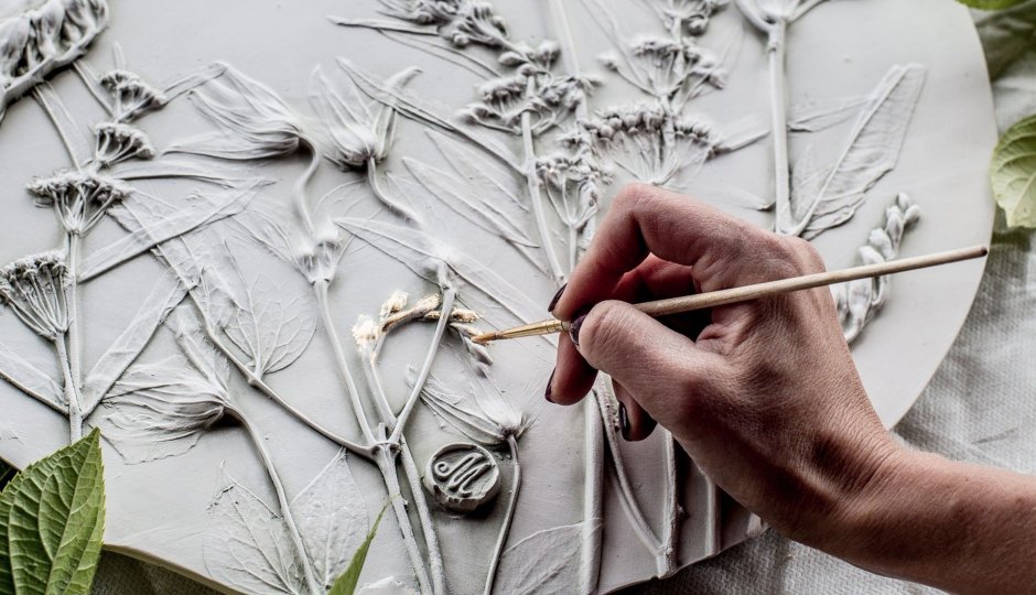 Барельеф тюльпаны