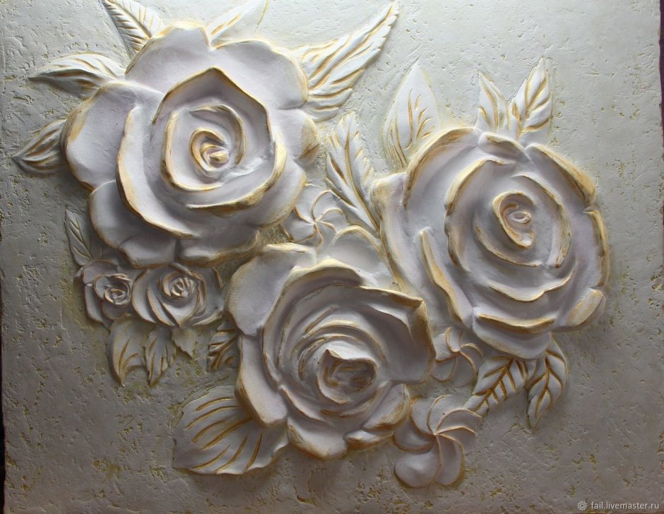 Горельеф розы