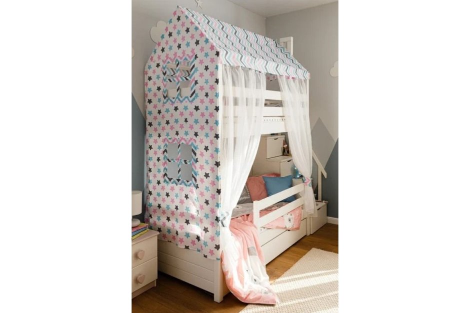 Балдахин на кровать домик