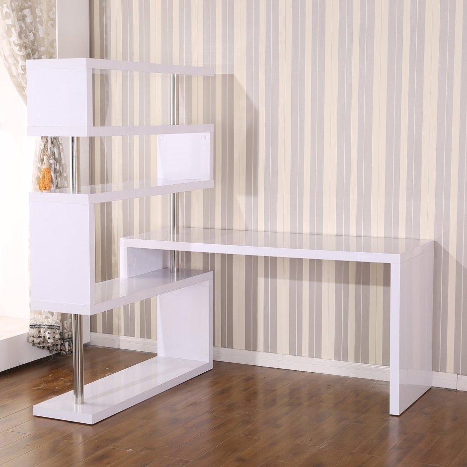 Перегородка с полками компьютерный стол