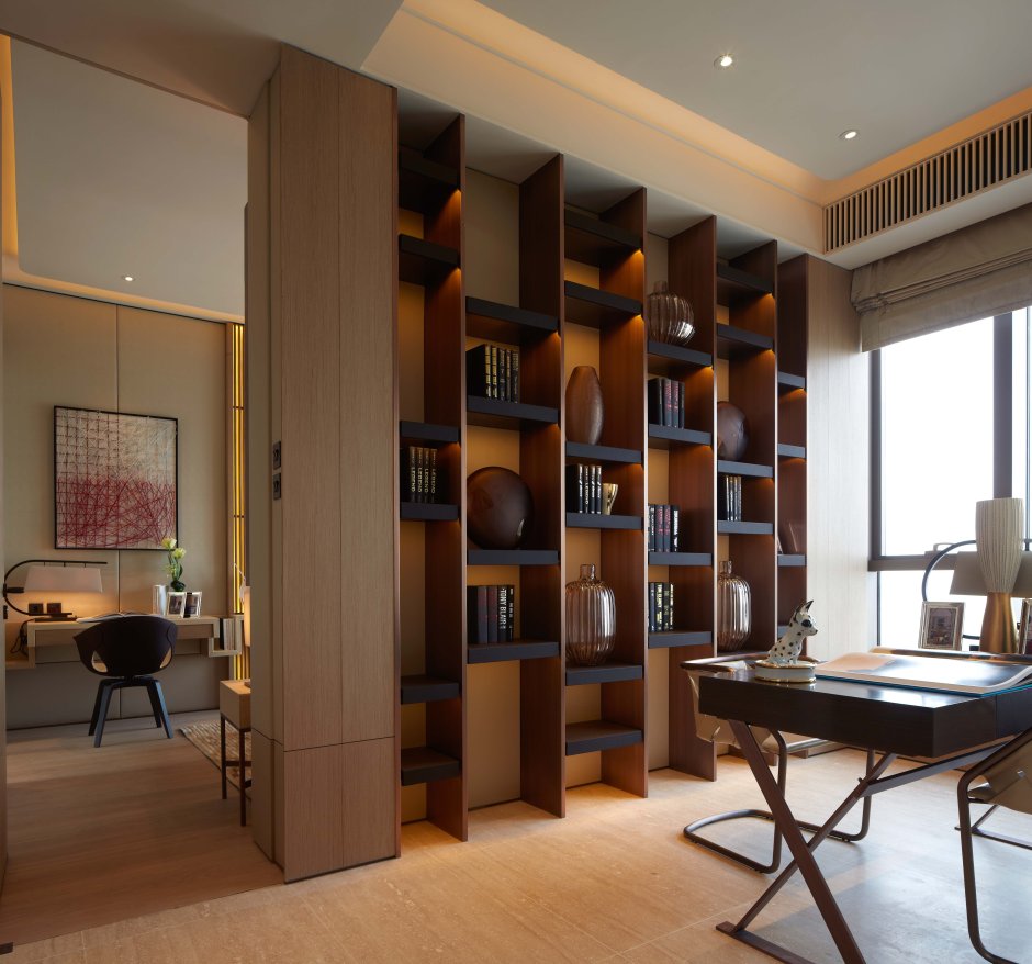 Стеллаж для зонирования комнаты