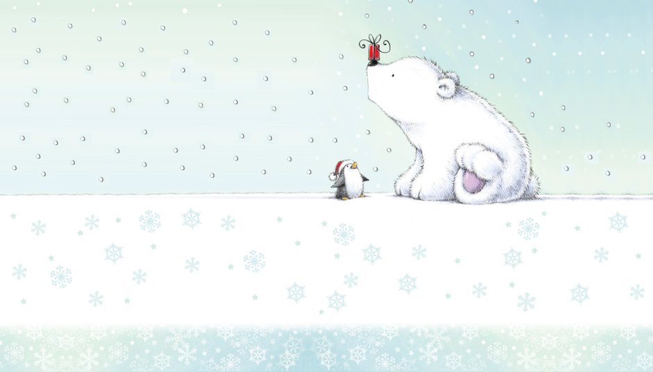 Новогодний фон акварель