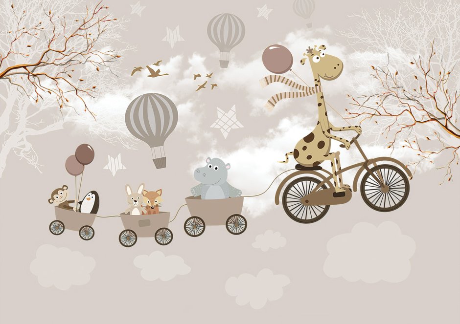 Фотообои детский принт