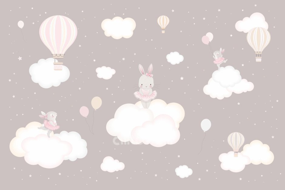 Нежные детские фотообои