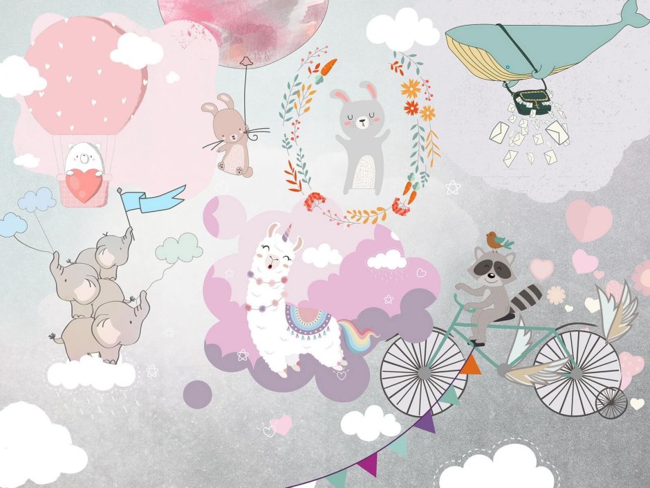 Детские обои нейтральные