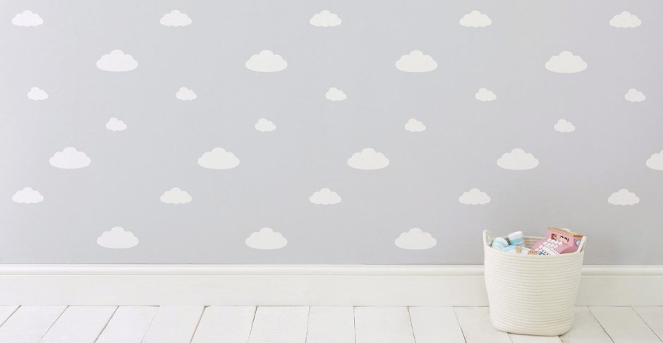 Детские обои облака