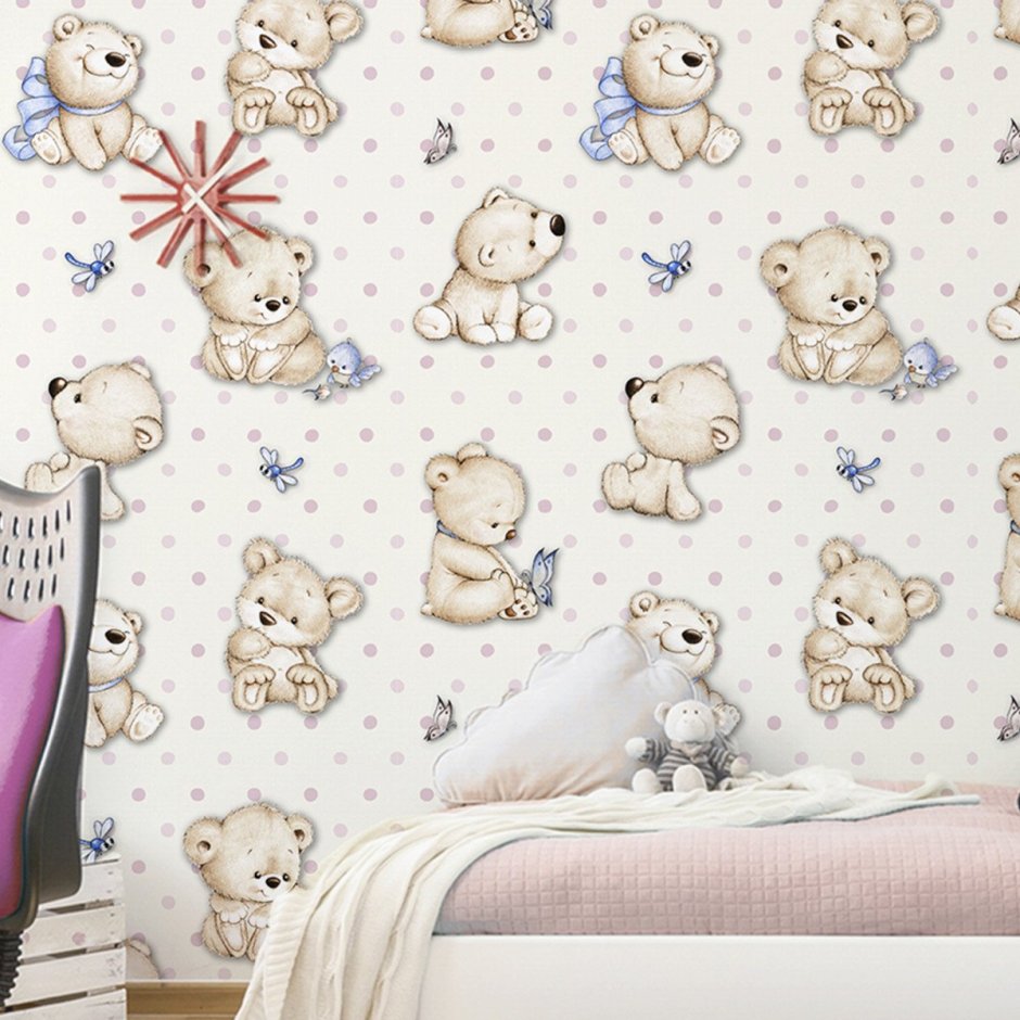 Обои для детской текстура