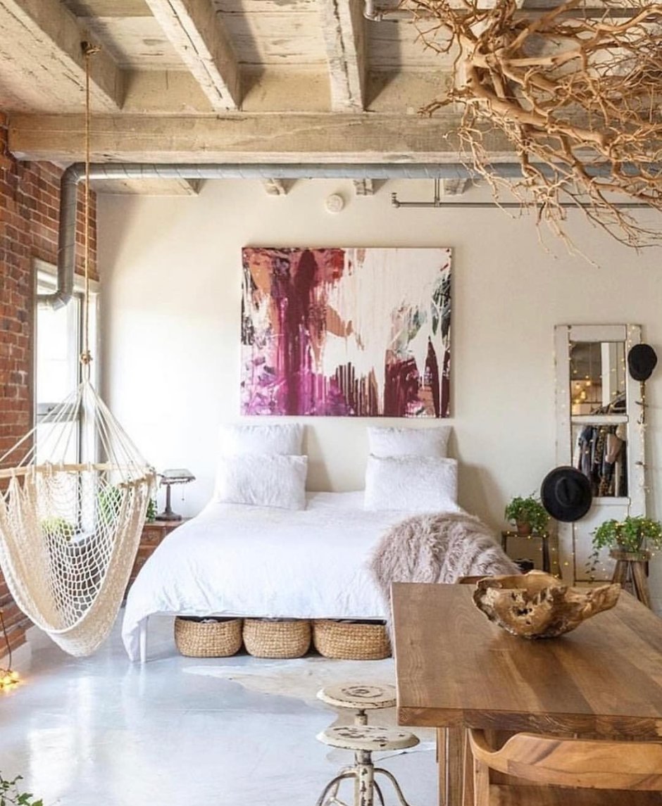 Бохо лофт в интерьере