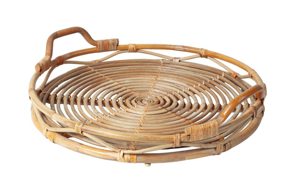 Поднос плетеный из лозы
