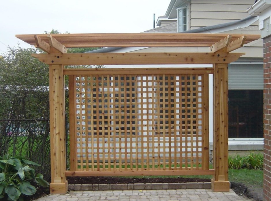 Шпалера деревянная для беседки