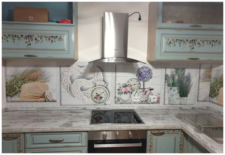 Фартук для кухни в стиле Прованс