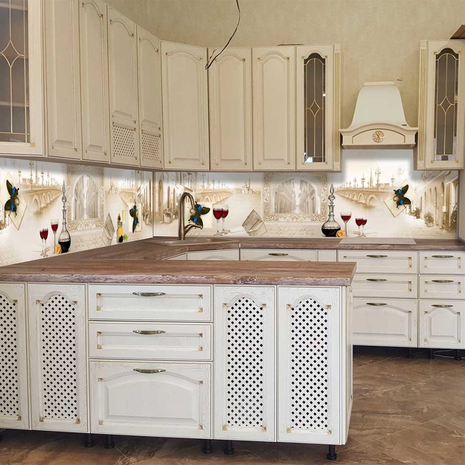 Фартук для кухни Прованс