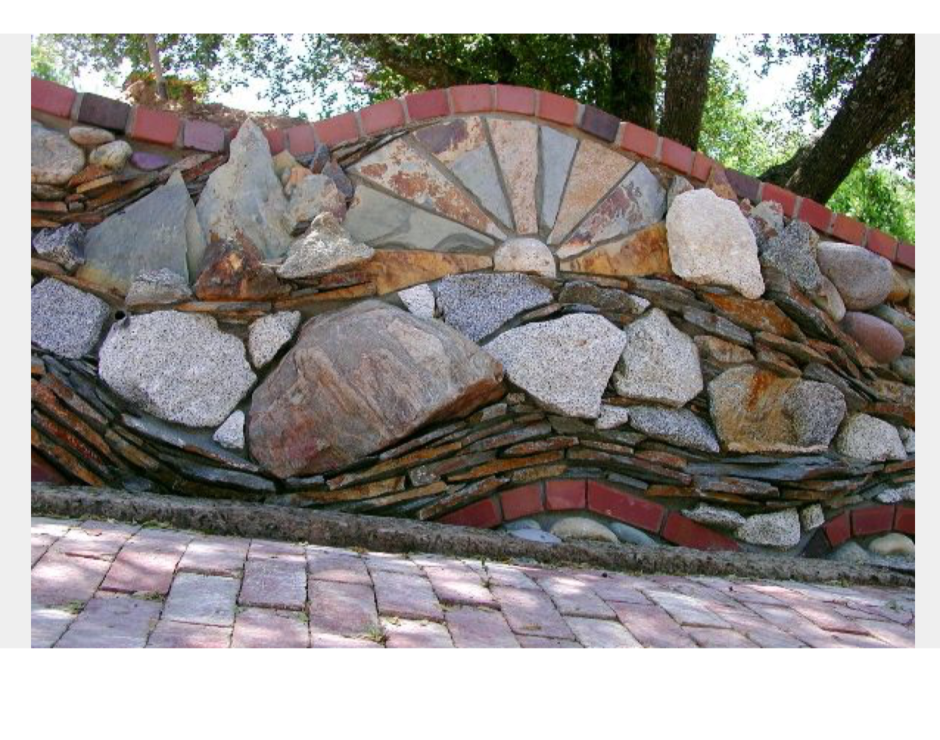 Ограда из дикого камня ландшафт