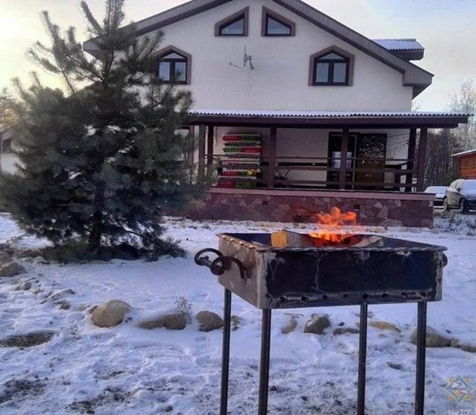 Барбекю зимой