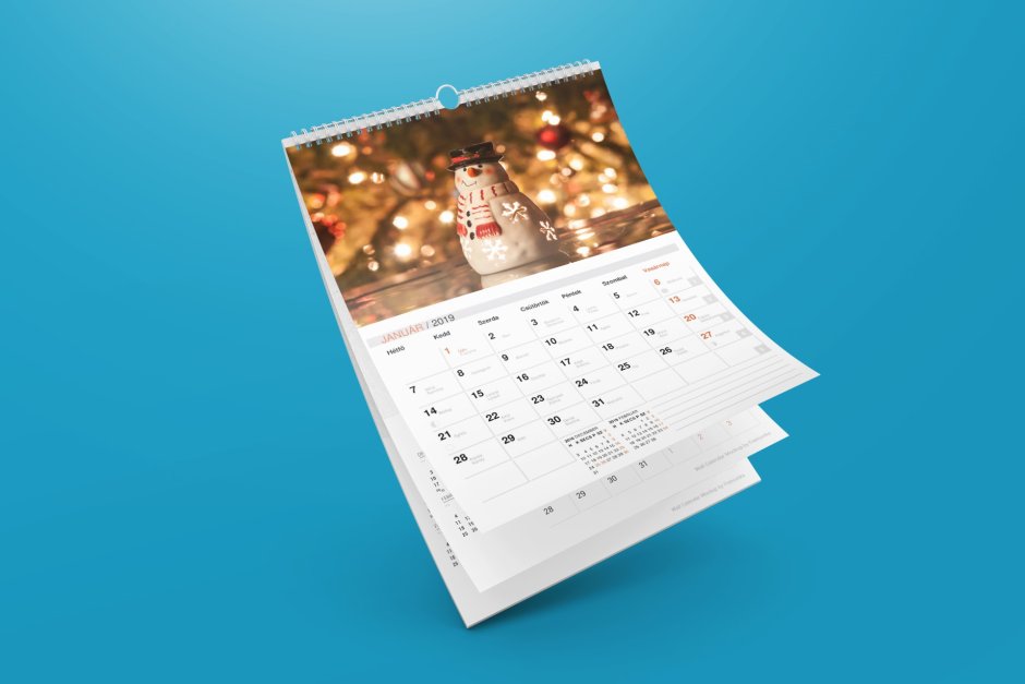 Корпоративный квартальный календарь
