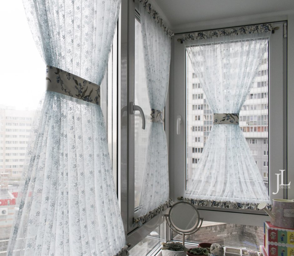 Шторы без карниза